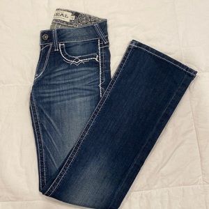 Ariat Real Denim mid rise boot cut Jeans sz 26r